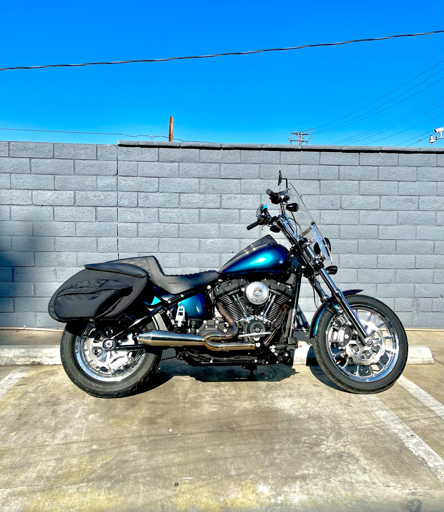 Leather Pros V3 M8 Softail Saddlebags - Ballistic Nylon