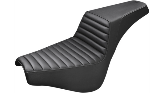 SADDLEMEN Street Bob Step-Up Seat - Front Tuck-n-Roll