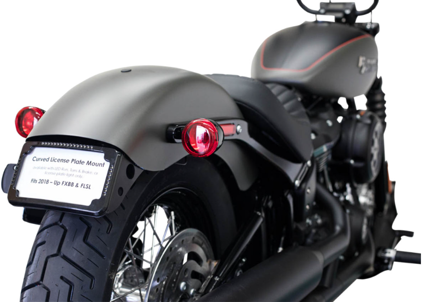 Cycle Vision Curved License Plate Relocation Kit FXBB